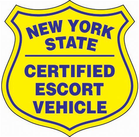 new york state certified escort vehicle requirements  18' or greater in addition to the above: - two certified escort vehicles to precede the permitted load on four